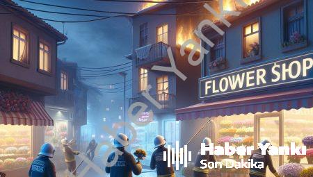 Aydın Efeler’de Çiçekçi Yangını: Komşuların Dikkati Facianı Önledi