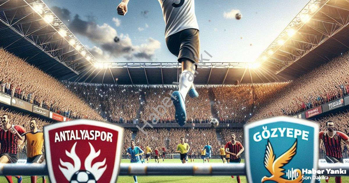 "Göztepe Deplasman Fatihi: Antalyaspor Engelini Aştı" başlıklı haber için fotorealistik, profesyonel