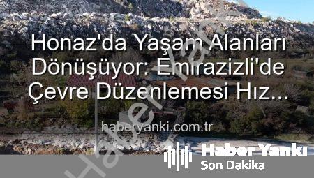 Honaz’da Yaşam Alanları Dönüşüyor: Emirazizli’de Çevre Düzenlemesi Hız Kesmeden Sürüyor