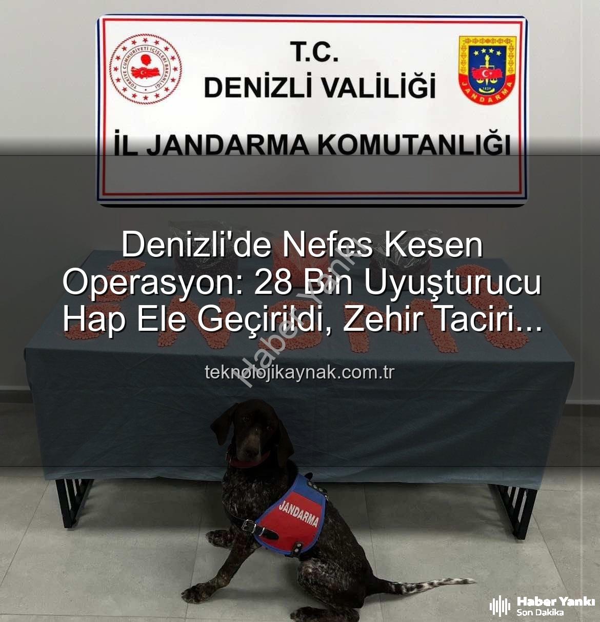 uyuşturucu hap - Denizli Jandarması'ndan Nefes Kesen Operasyon: 28 Bin Uyuşturucu Hap Ele Geçirildi, Zehir Taciri Tutuklandı