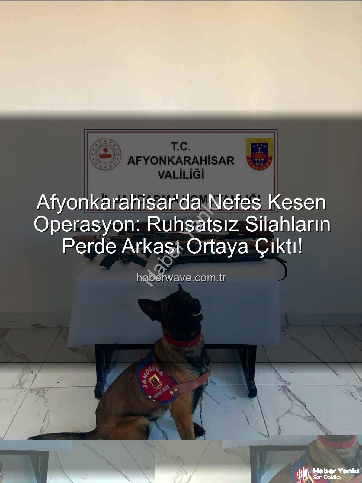 ruhsatsız silah operasyonu - Afyonkarahisar'da Nefes Kesen Ruhsatsız Silah Operasyonu: 7 Adet Silah Ele Geçirildi!