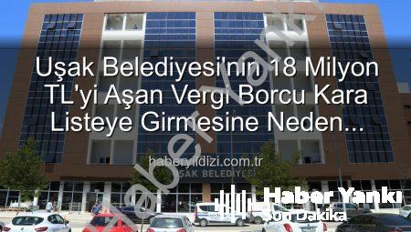 Uşak Belediyesi Kara Listede: 18 Milyon TL’yi Aşan Vergi Borcuyla Gündemde